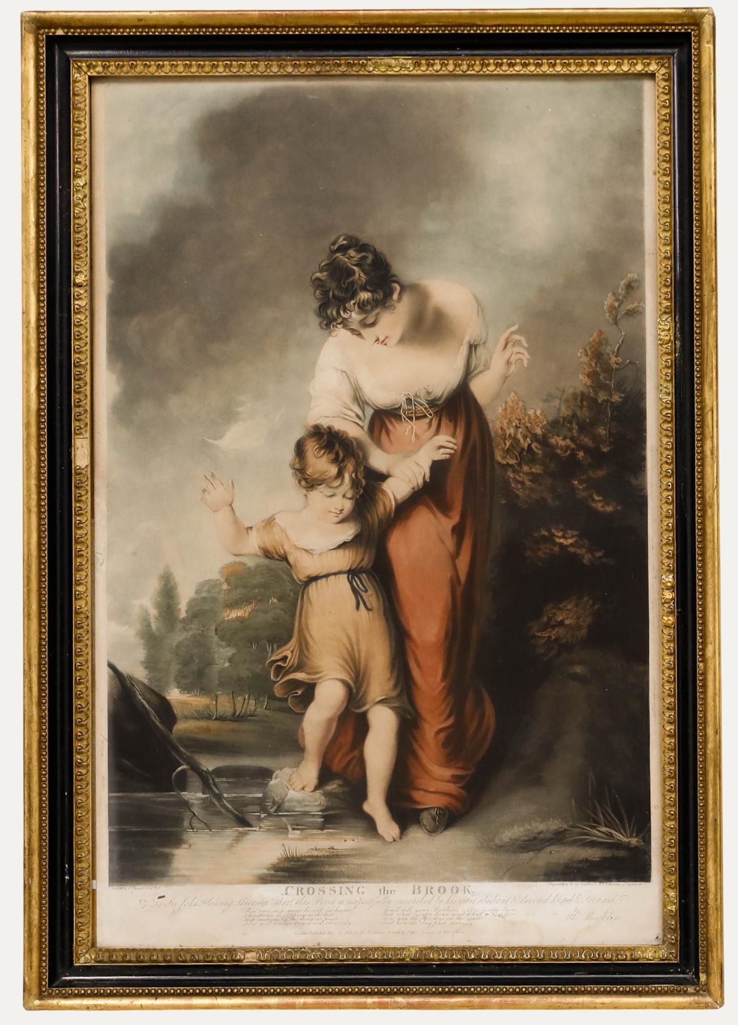 W. Say (1768-1834) d'après H. Thomson (1773-1843) - Mezzotint, Traversée du Brook