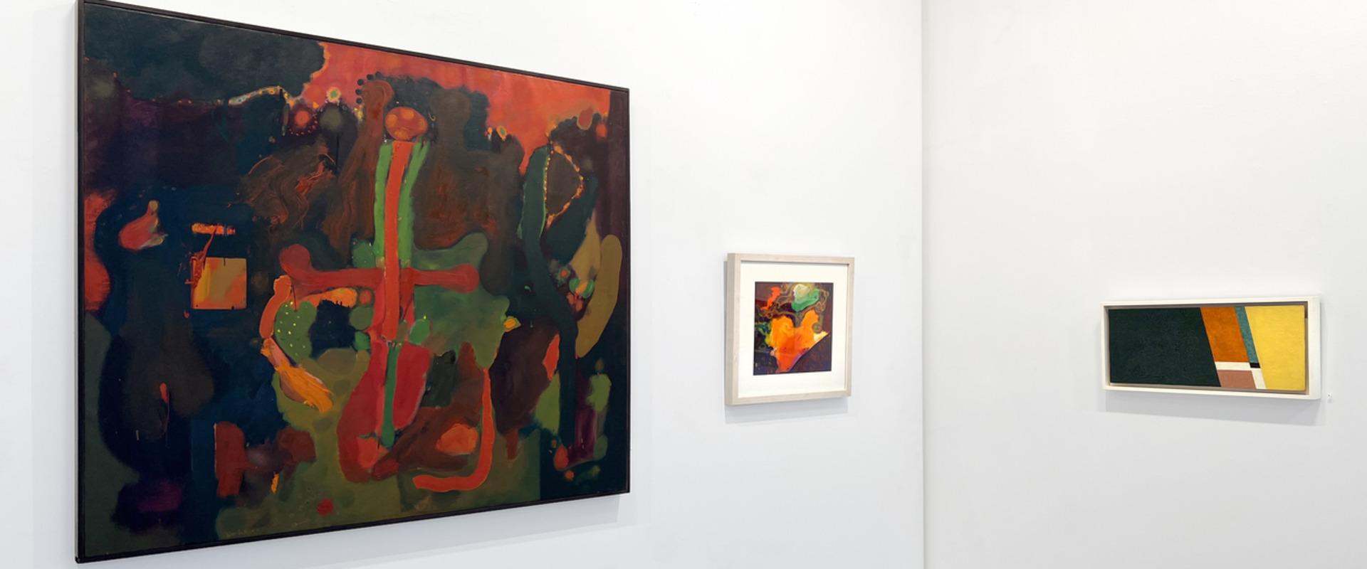 « Tropique du crucifix » William Scharf, expressionniste abstrait, école de New York en vente 1