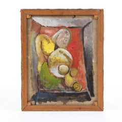 William Scharff Modernist Still Life, Oil on Canvas