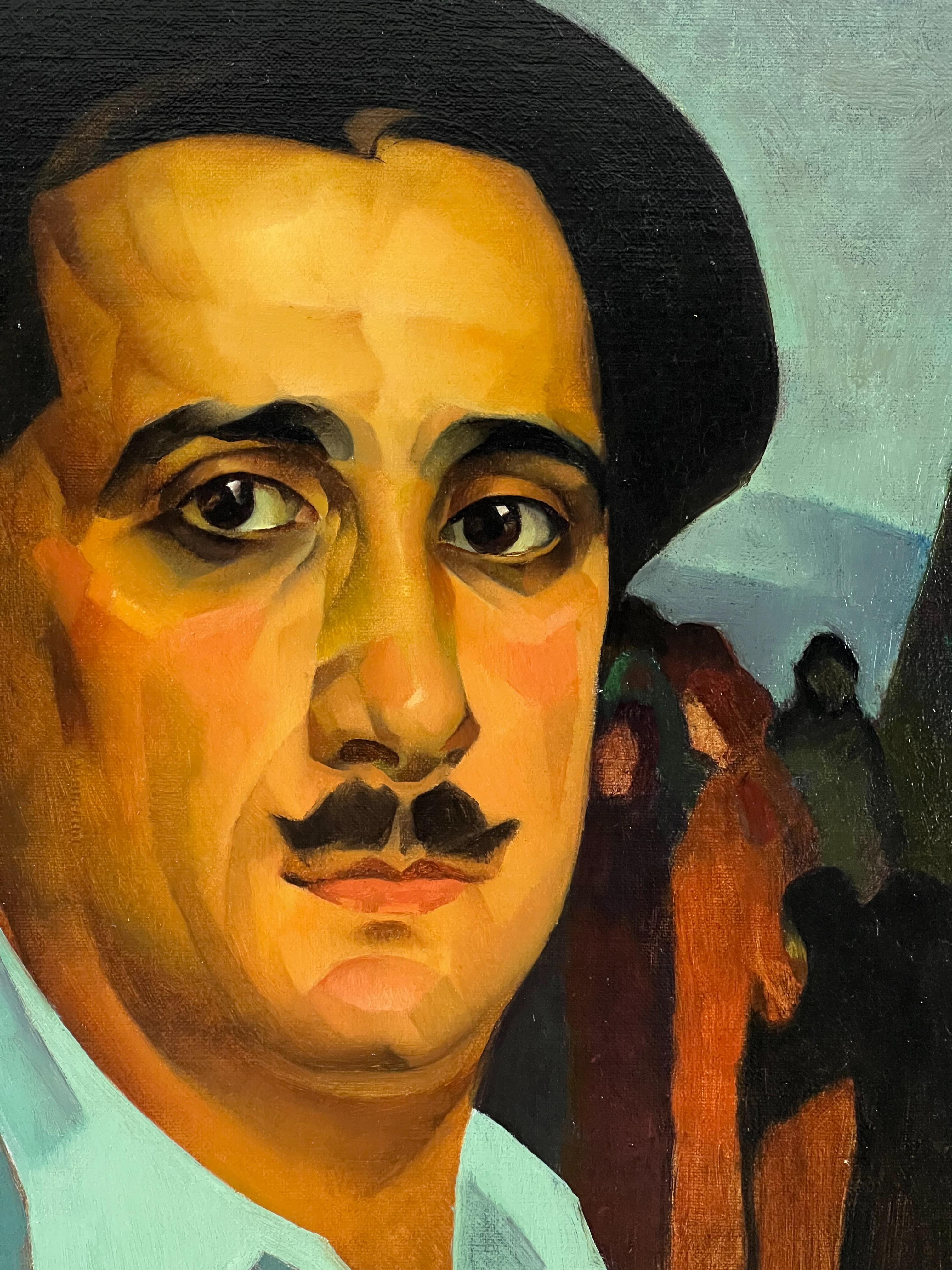 William Williams, modernista di Chicago, dipinse questo eccezionale Self-Portrait nel 1926.  Ha studiato all'Art Institute of Chicago poco dopo essere emigrato negli Stati Uniti dalla Russia.   Questa splendida immagine ritrae un uomo di circa 30