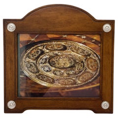 30% OFF Sale William Scott Leather & Sterling Silver Picture Frame 