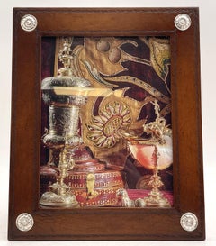 William Scott Leather & Sterling Silver Picture Frame