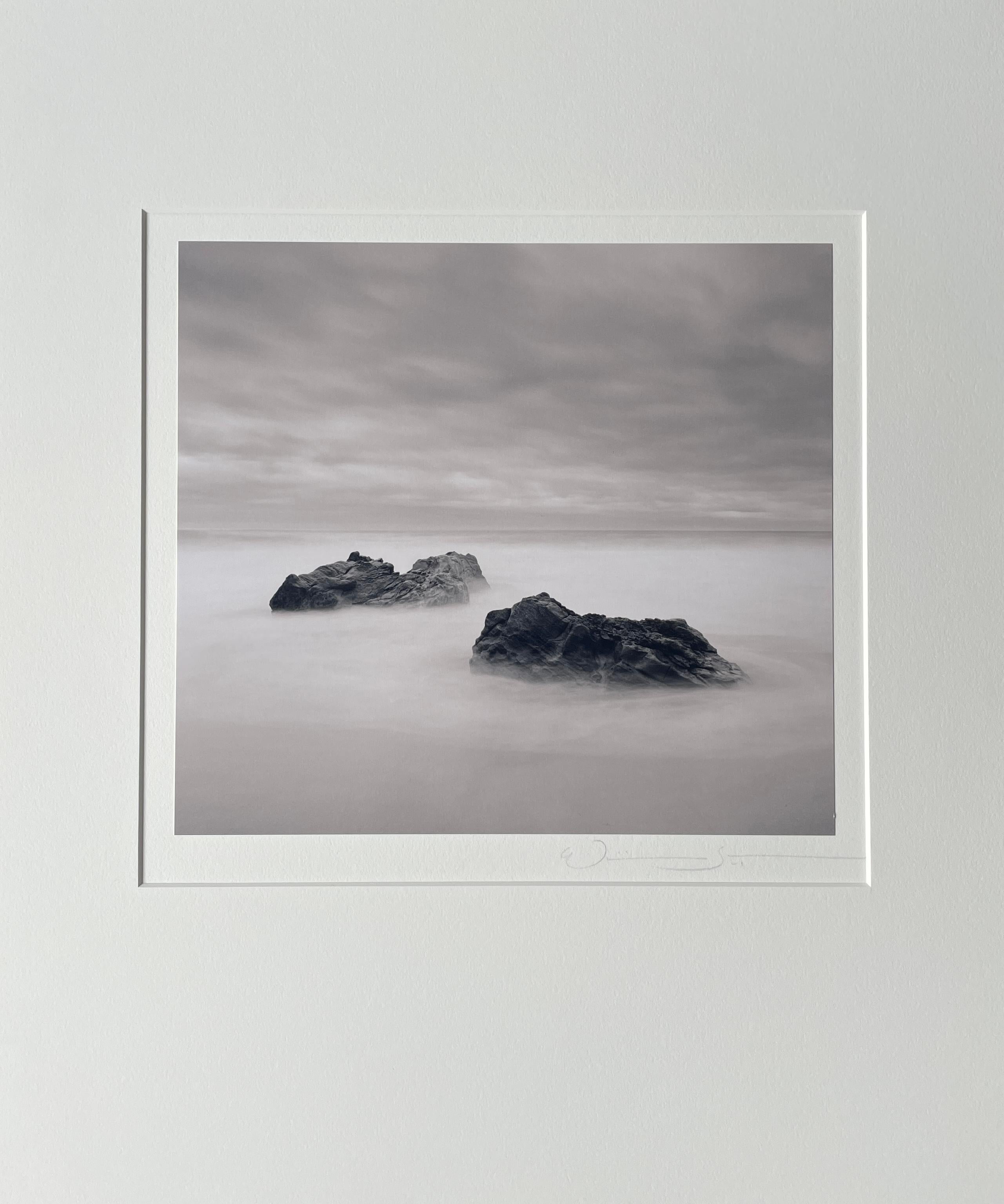 Three Rocks, Garapatta Beach, Carmel Coast.  Big Sur California - Photograph by William Scott