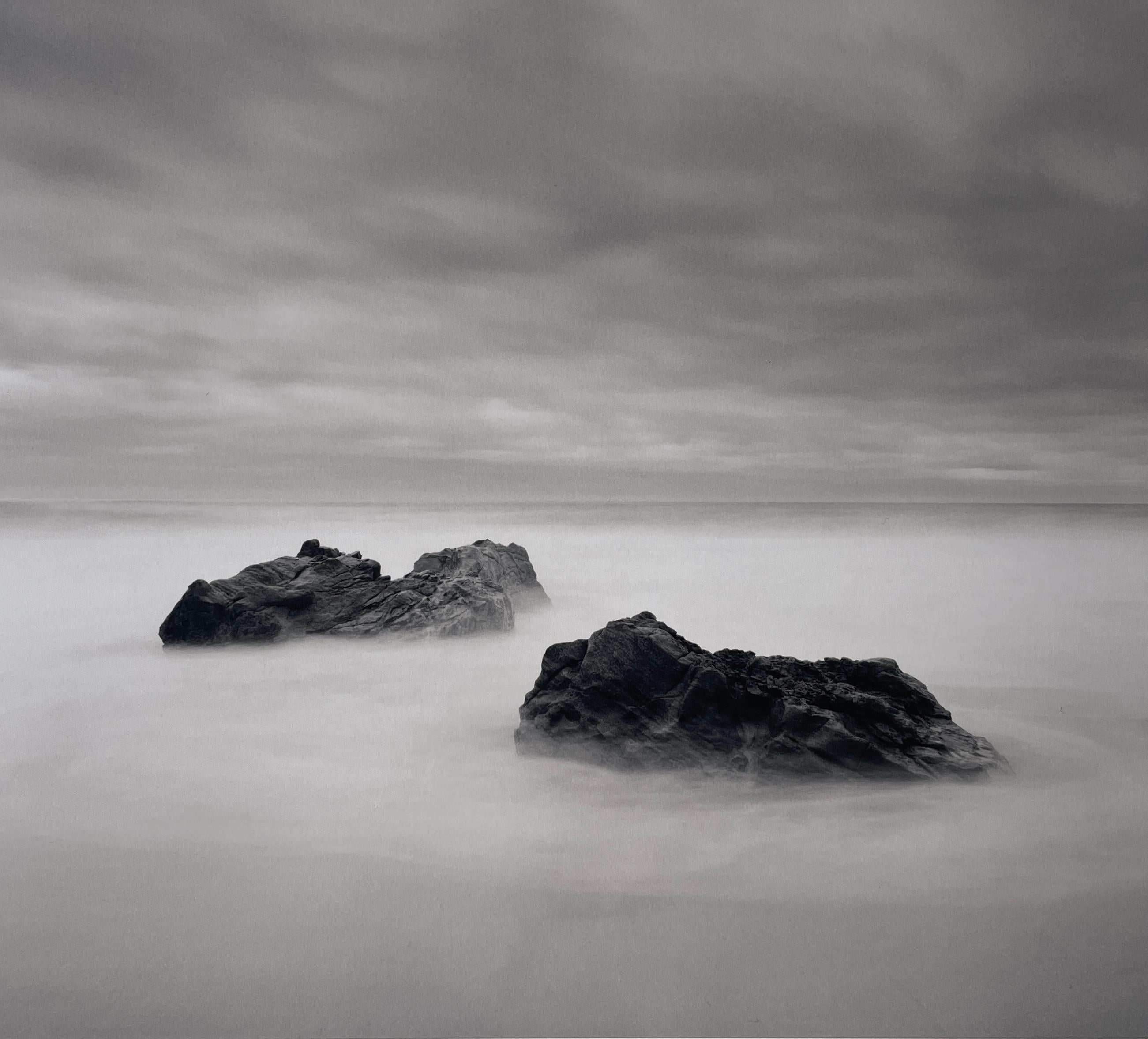 William Scott Black and White Photograph - Three Rocks, Garapatta Beach, Carmel Coast.  Big Sur California
