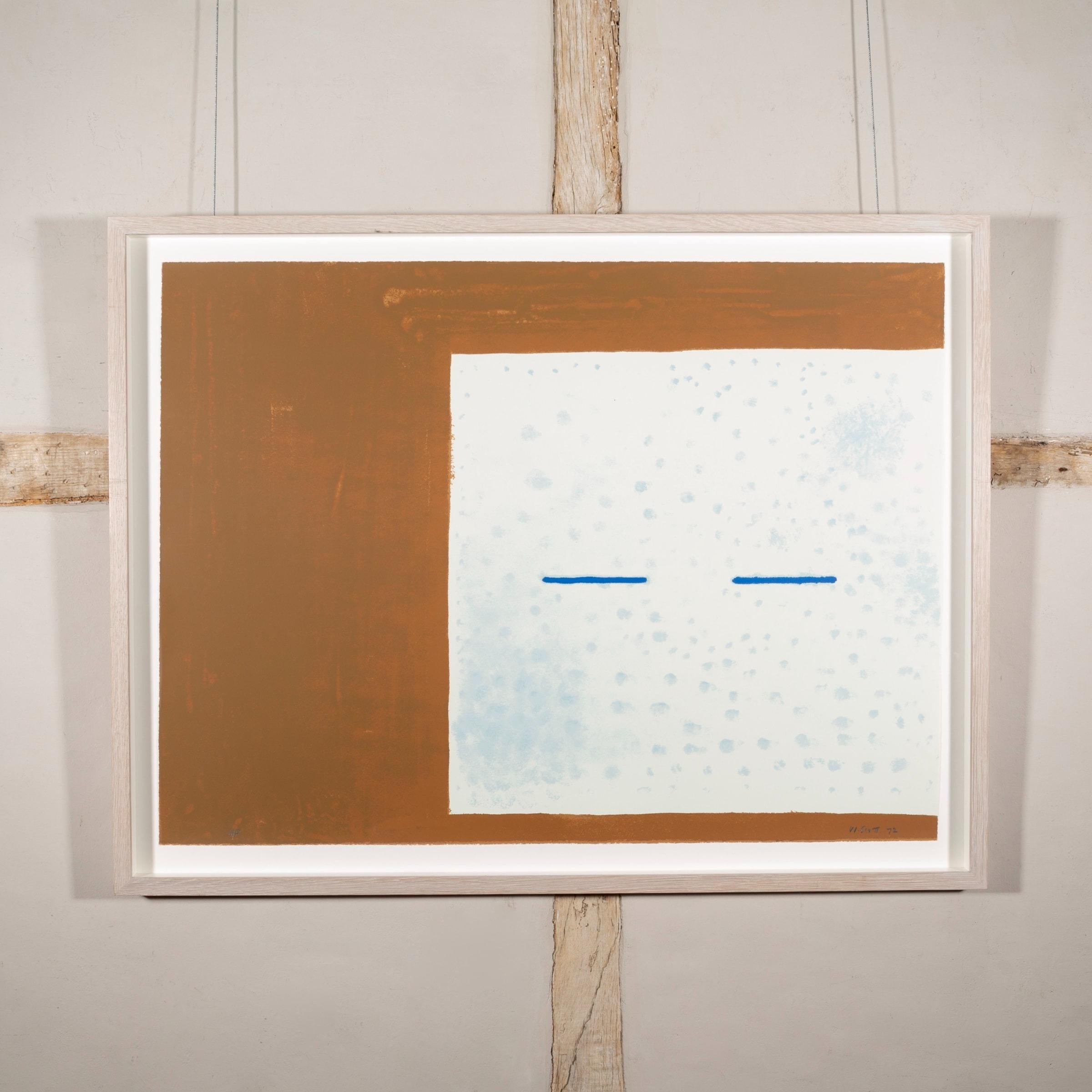 « A Poem for Alexander, Brown and White Abstract Print 1972 en vente 1