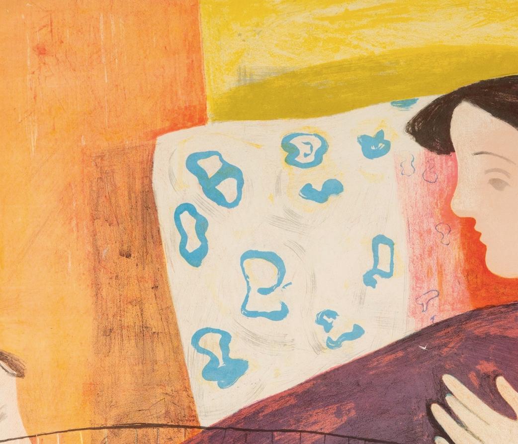 The Bird Cage, No.14, 1947 - Lithograph by William Scott with Mother and Child For Sale 3
