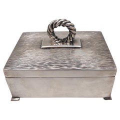 William Seitz Sterling Silver Box in Arts & Crafts Style