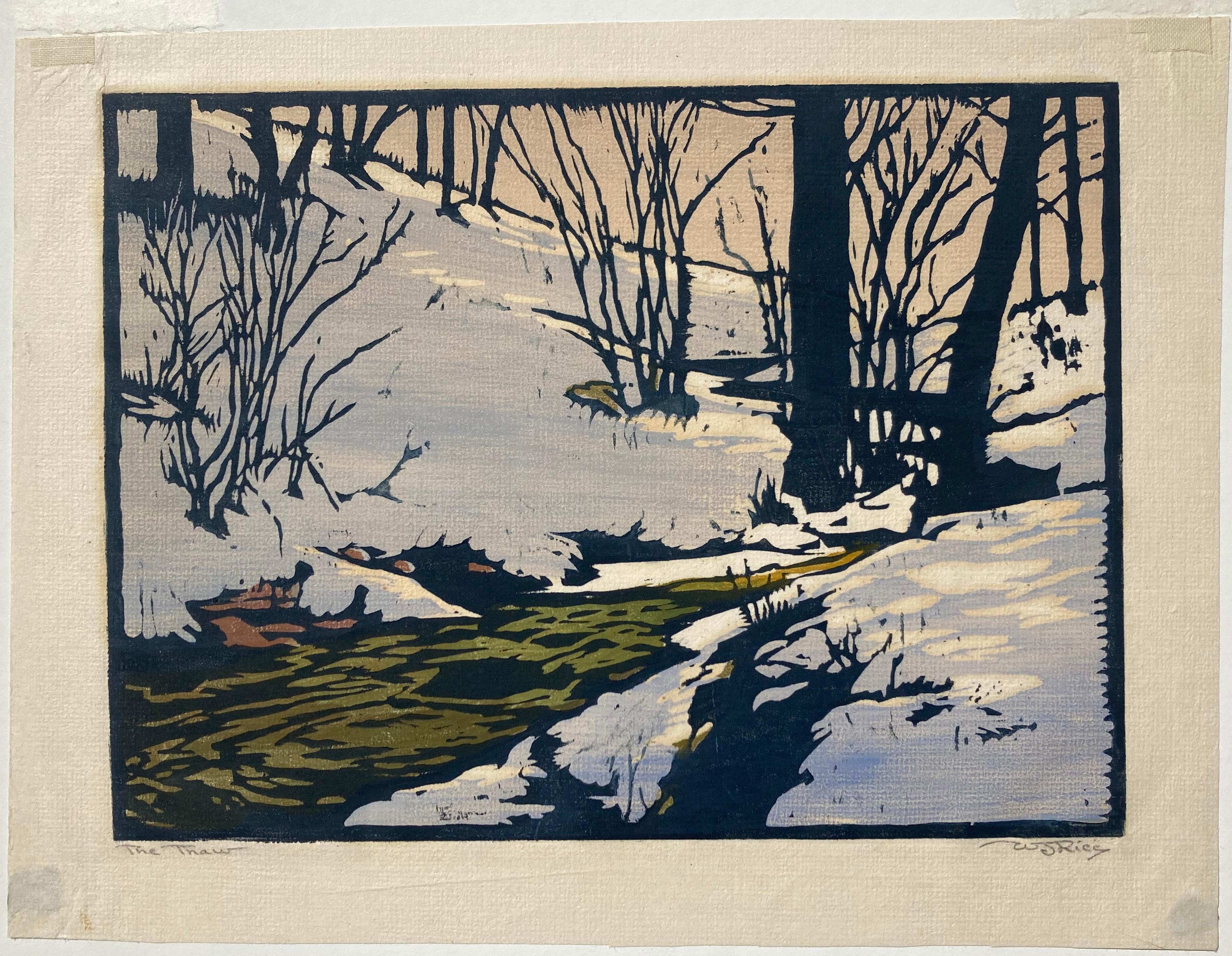 THE THAW - Print by William Seltzer Rice