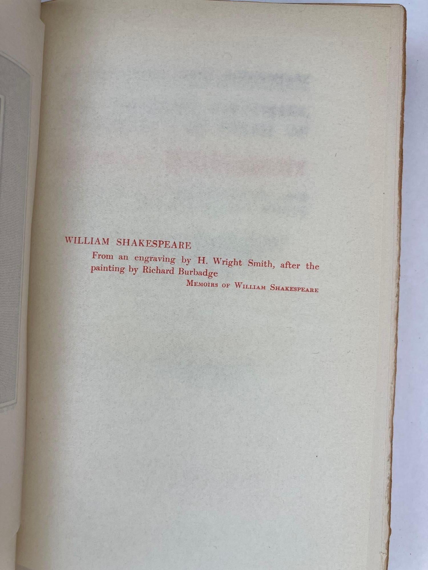 Leather William Shakespeare 15 Volumes Limited Edition Number 77 For Sale