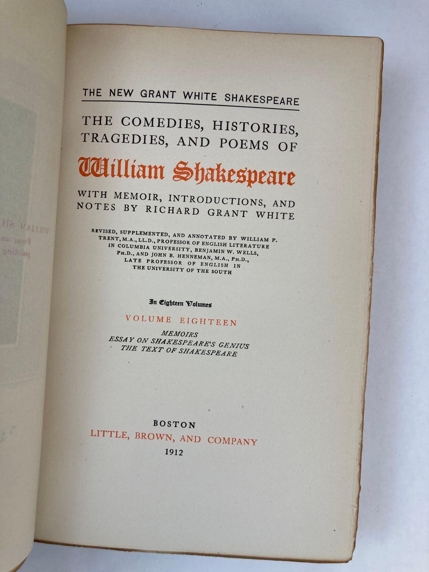 William Shakespeare 15 Volumes Limited Edition Number 77 For Sale 1