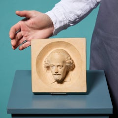 William Shakespeare Decorative Plaque By Clément Massier