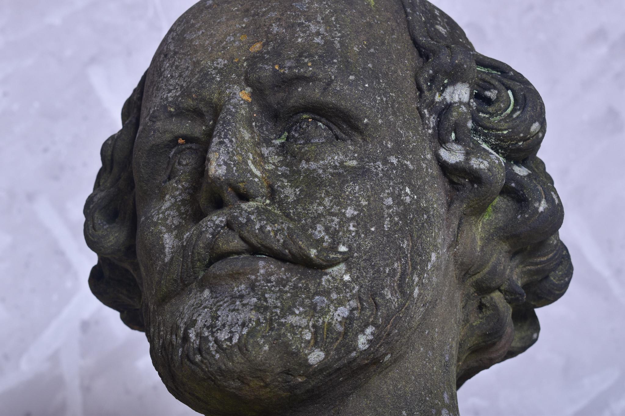 William Shakespeare Sandstone Bust 4