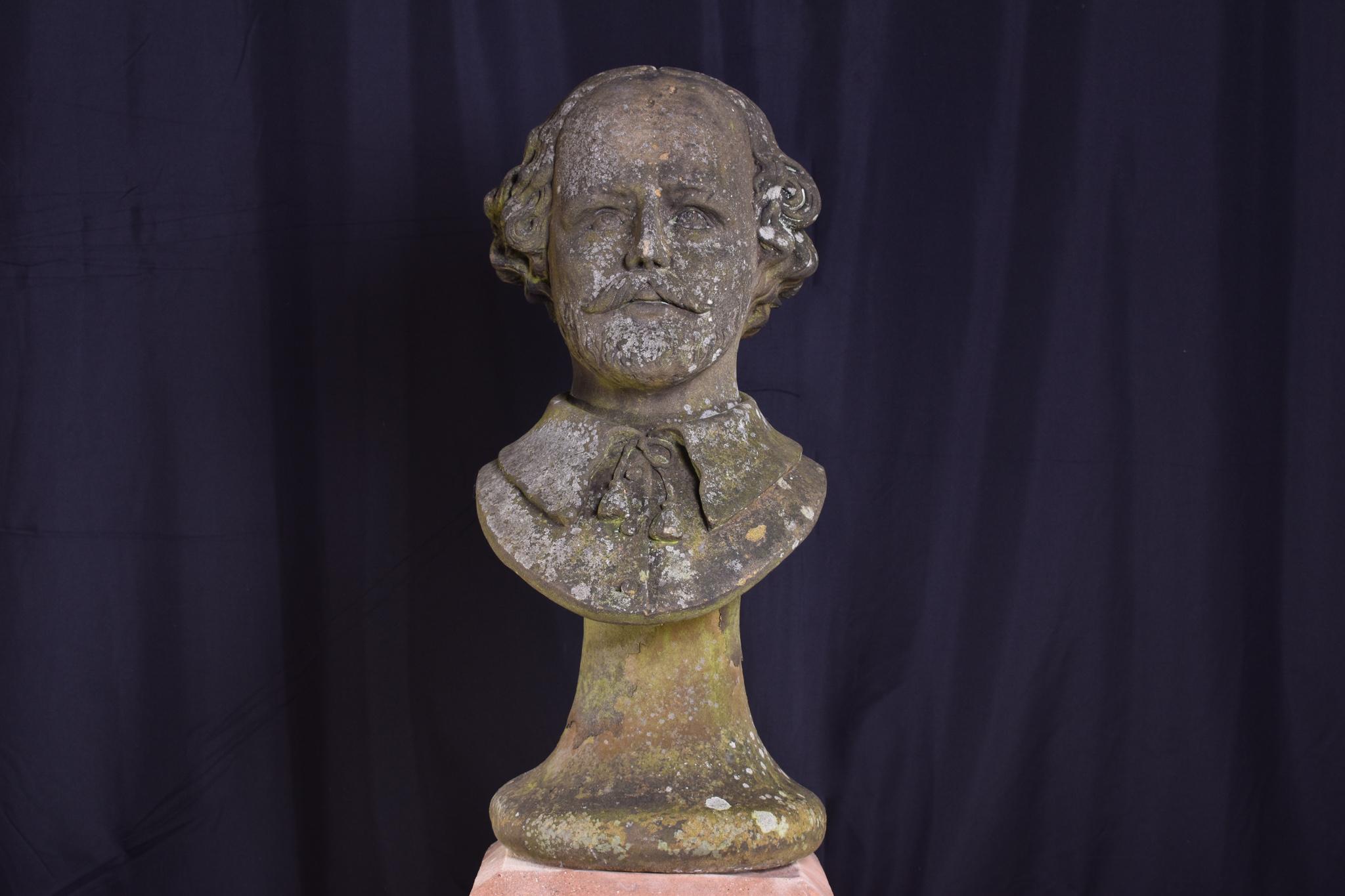 William Shakespeare Sandstone Bust 6
