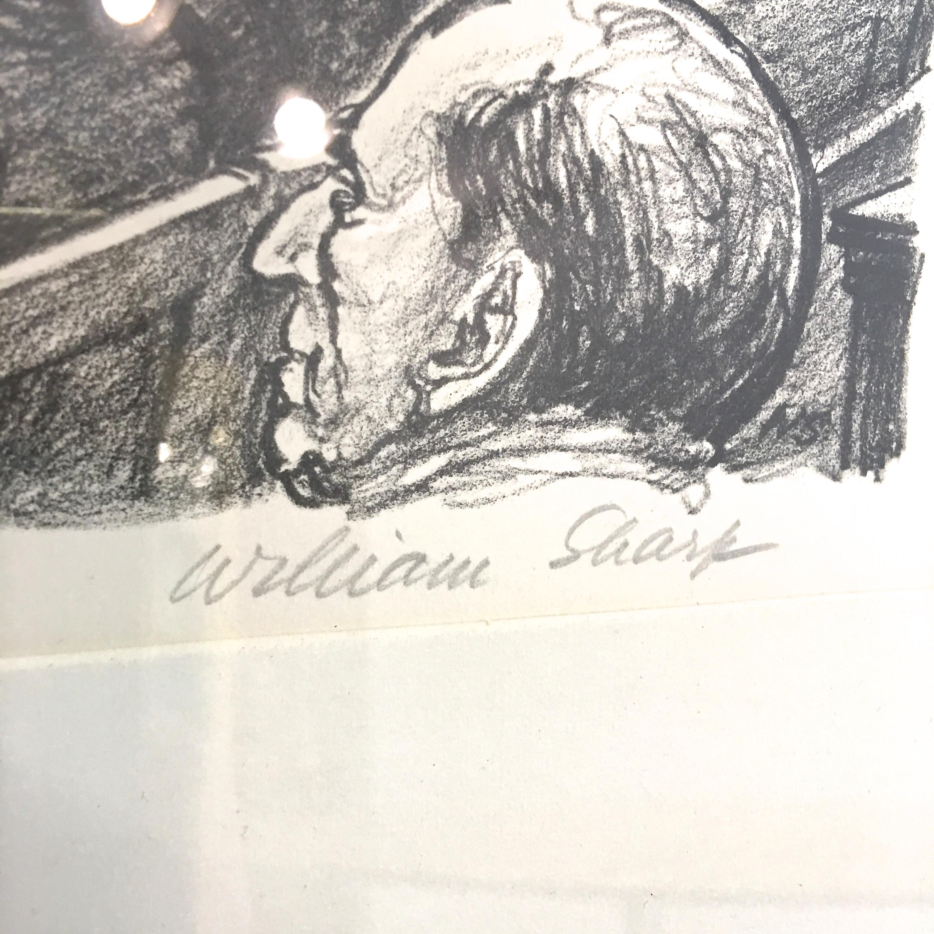 Mid-Century Modern William Sharp Lithograph of United States Supreme Court
