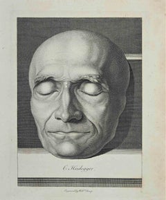Portrait of G. Heidegger - Original Etching by William Sharp - 1810