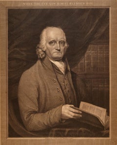 Richard Reynolds, Society of Friends: 19th C. Engraved Portrait by Wm. Sharp