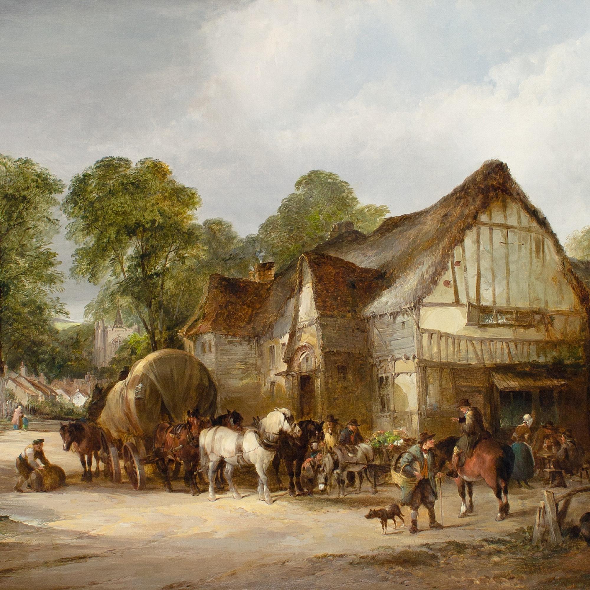 William Shayer and Edward Charles Williams, Viaggiatori fuori da una locanda in vendita 1