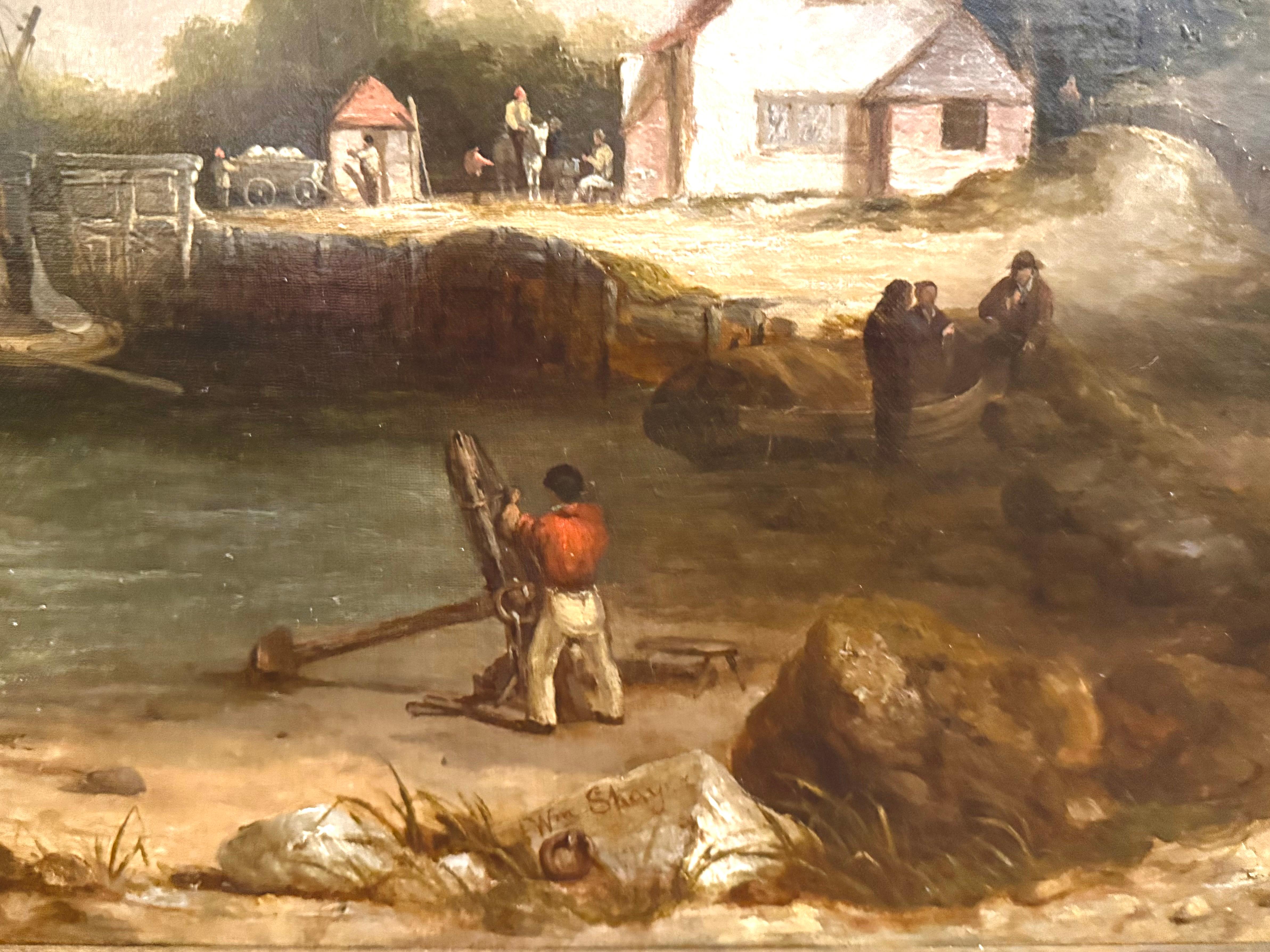 Segelboote auf einem kalifornischen Meer, Himmel und Hafen 19. Jahrhundert im Angebot 8