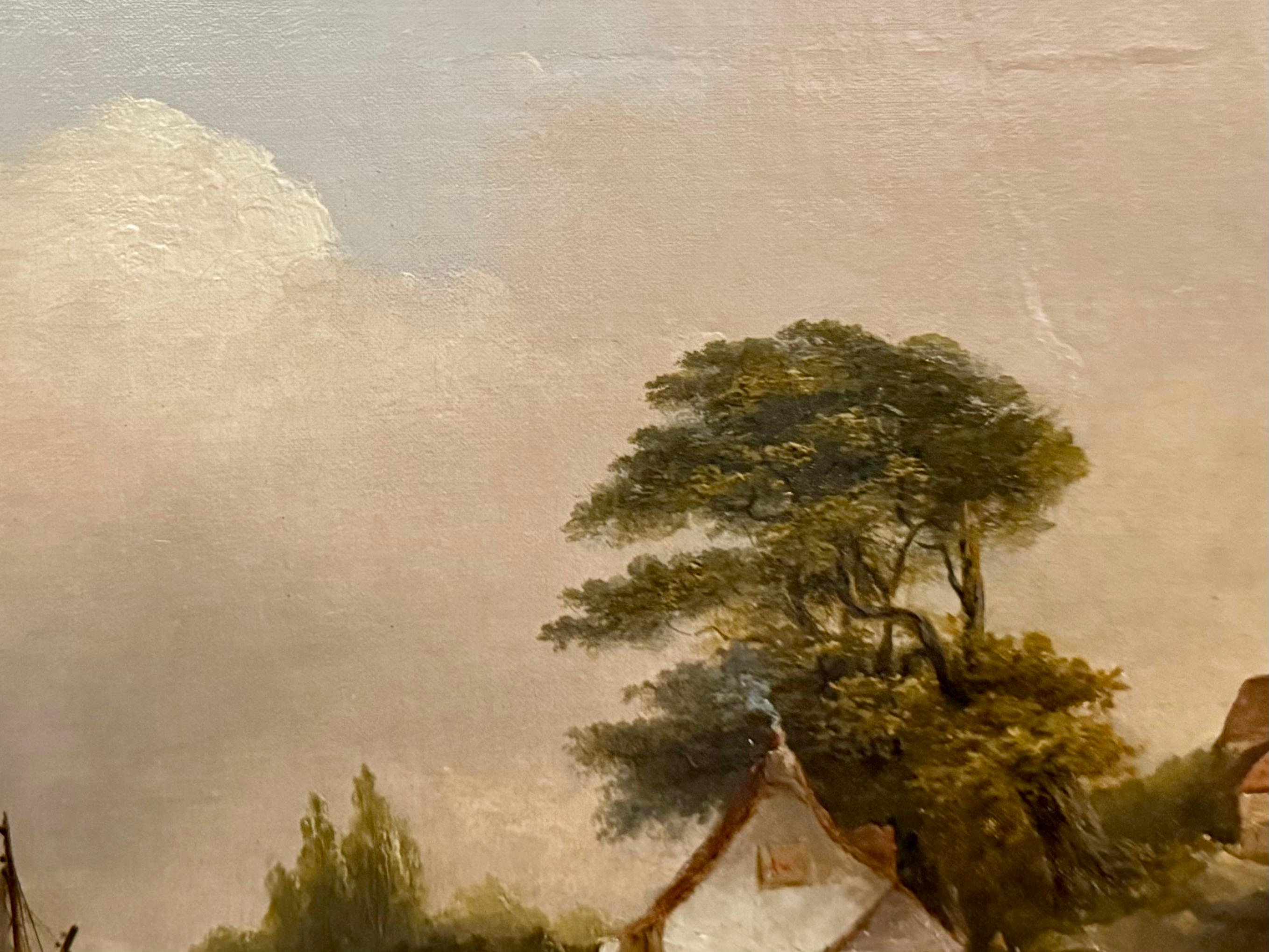 Segelboote auf einem kalifornischen Meer, Himmel und Hafen 19. Jahrhundert im Angebot 12