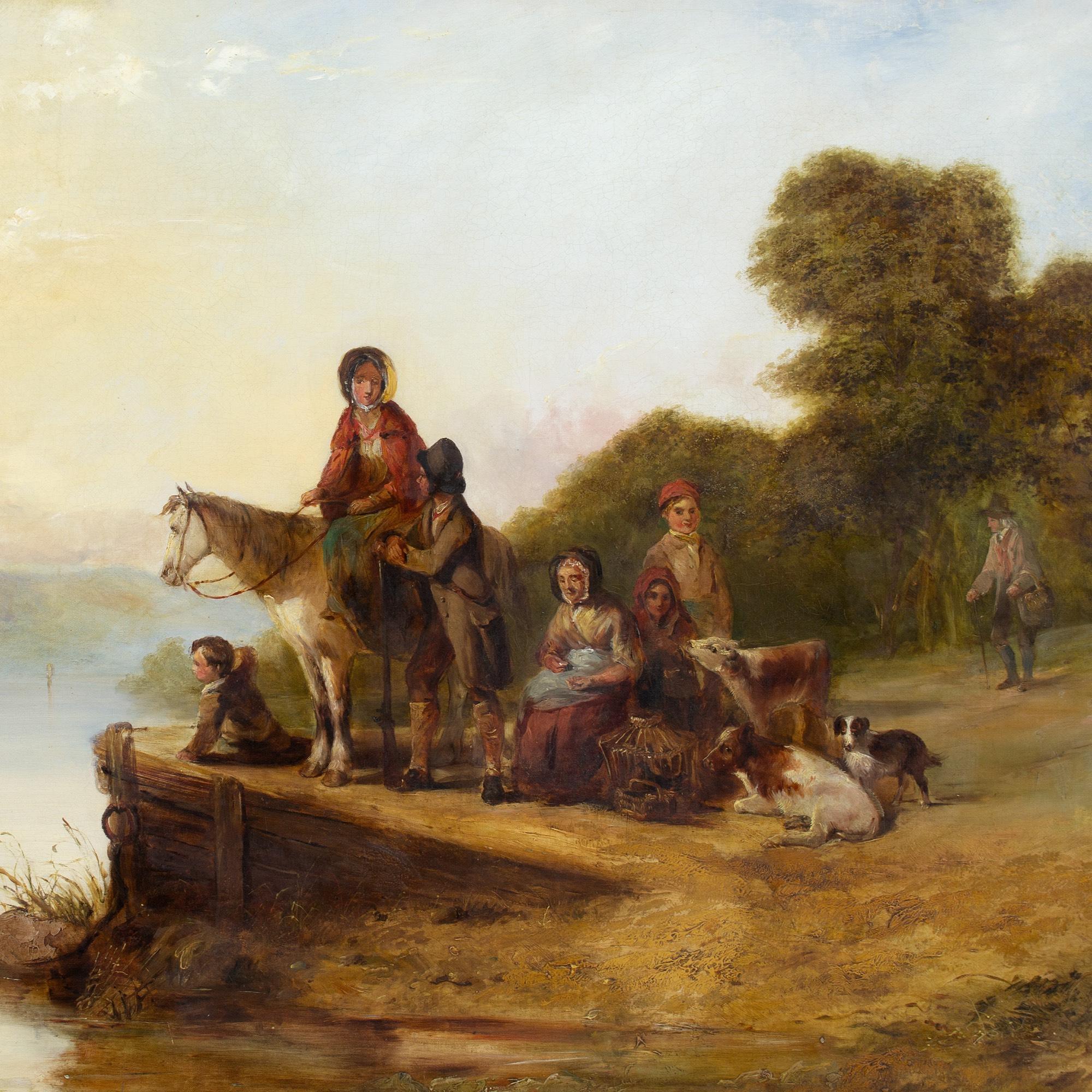 William Shayer, Waiting For The Ferry 1