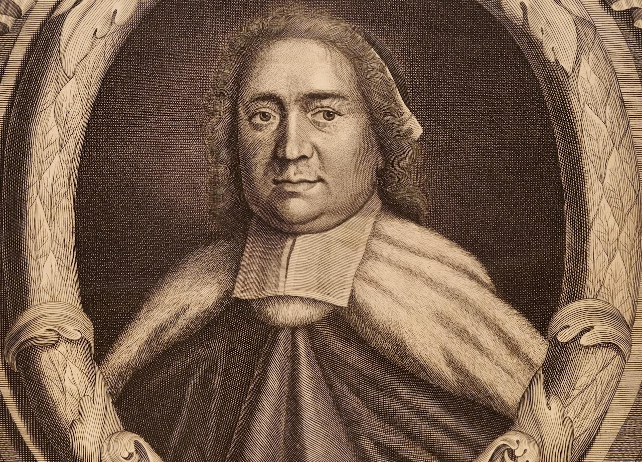 Sir. John Powell, Ritter: graviertes Porträt nach William Sherwin, frühes 18. Jahrhundert im Angebot 2