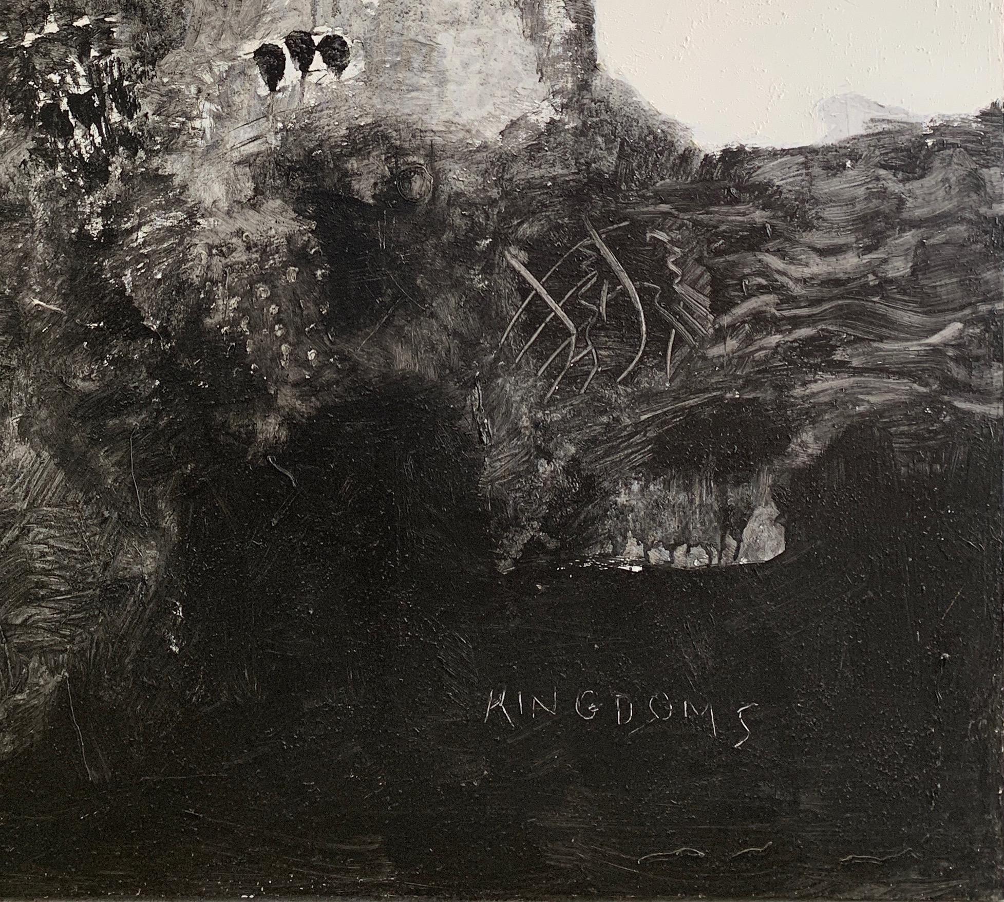 Captivant chef-d'œuvre d'art abstrait moderne de William Shields « Kingdons »  en vente 3