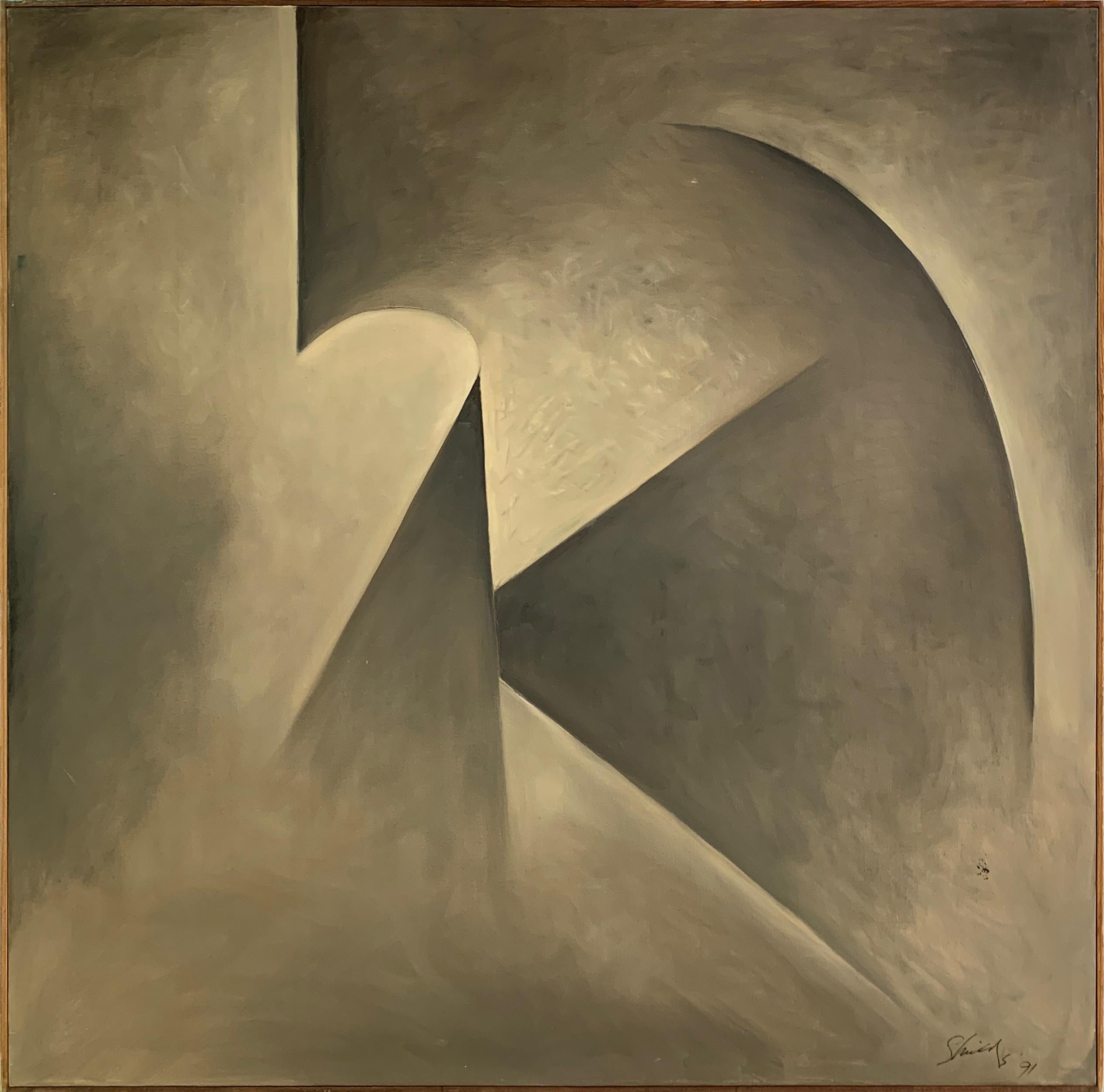 William Shields  Abstract Painting - "Dynamic Symmetry" Abstract Bill Shields Chicago Academy of Fine Art