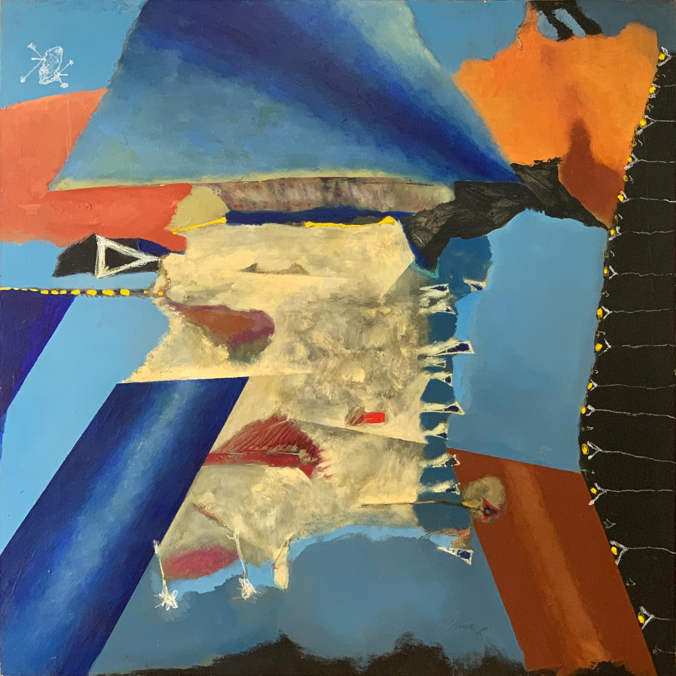 "Thursday Night Jazz", peinture abstraite sur panneau de William Shields Acclaimed I