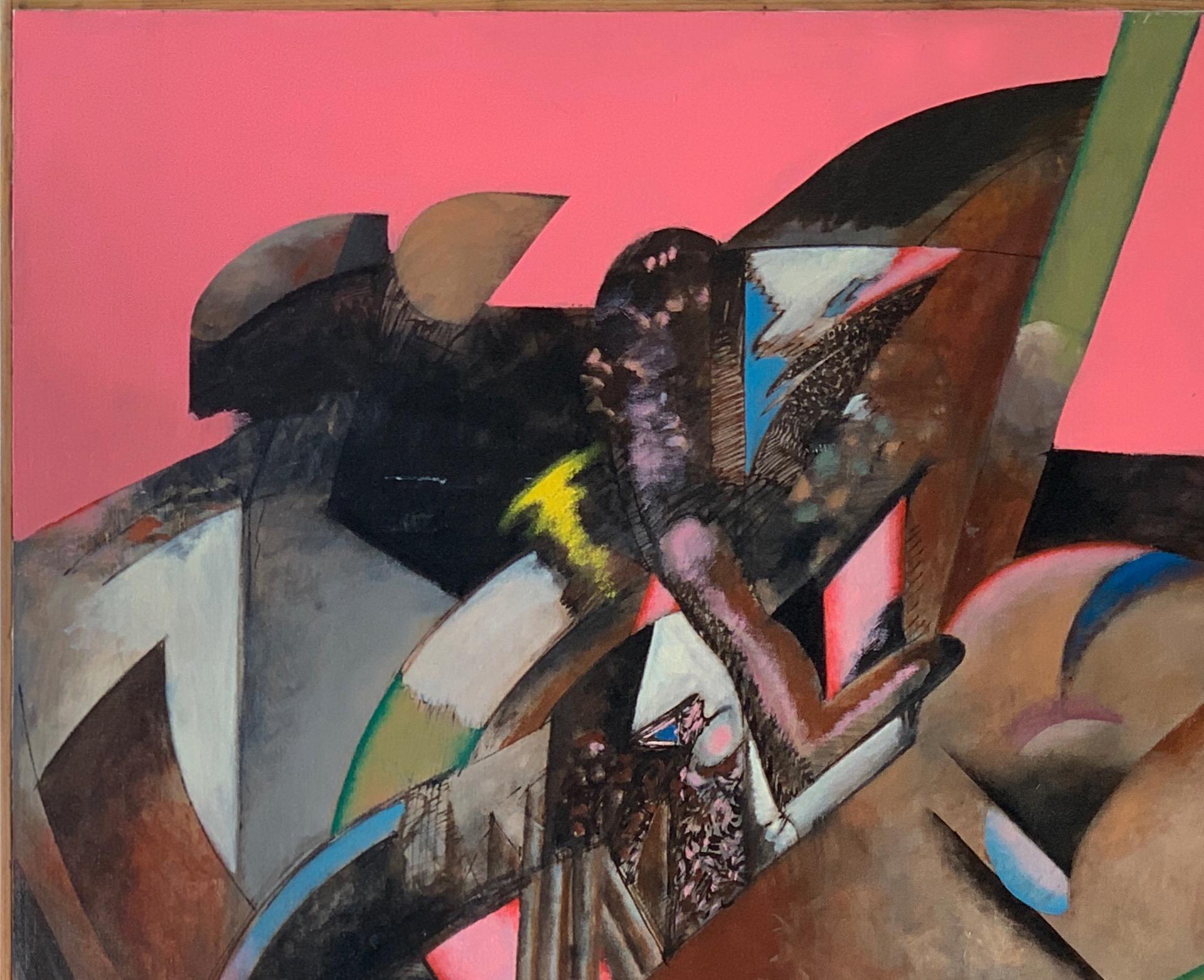 « Arrangements Victor » - Abstrait moderne  Peinture à l'huile d'art - Bill Shields - Painting de William Shields 
