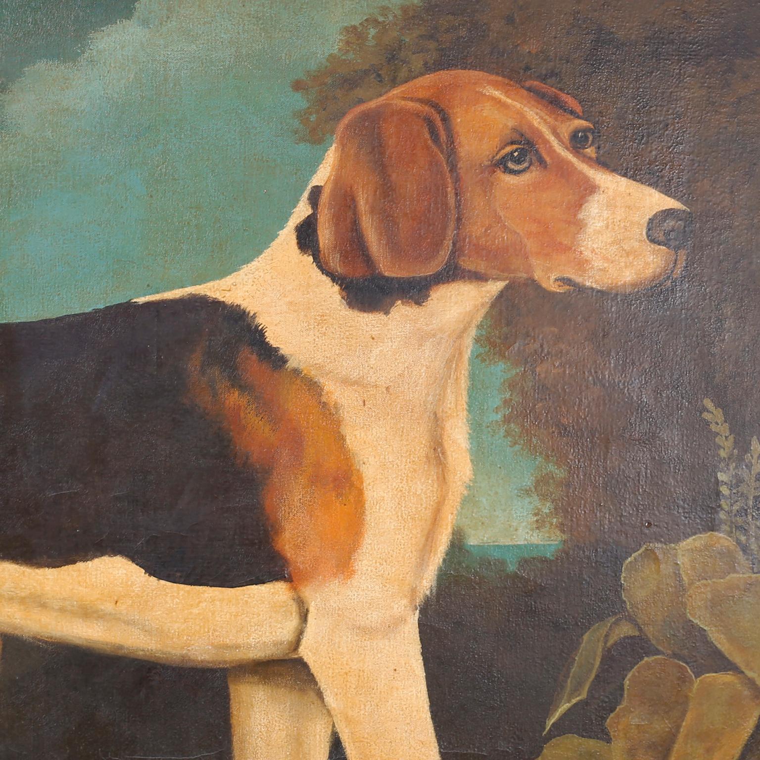 William Skilling Oil Painting of a Dog 1