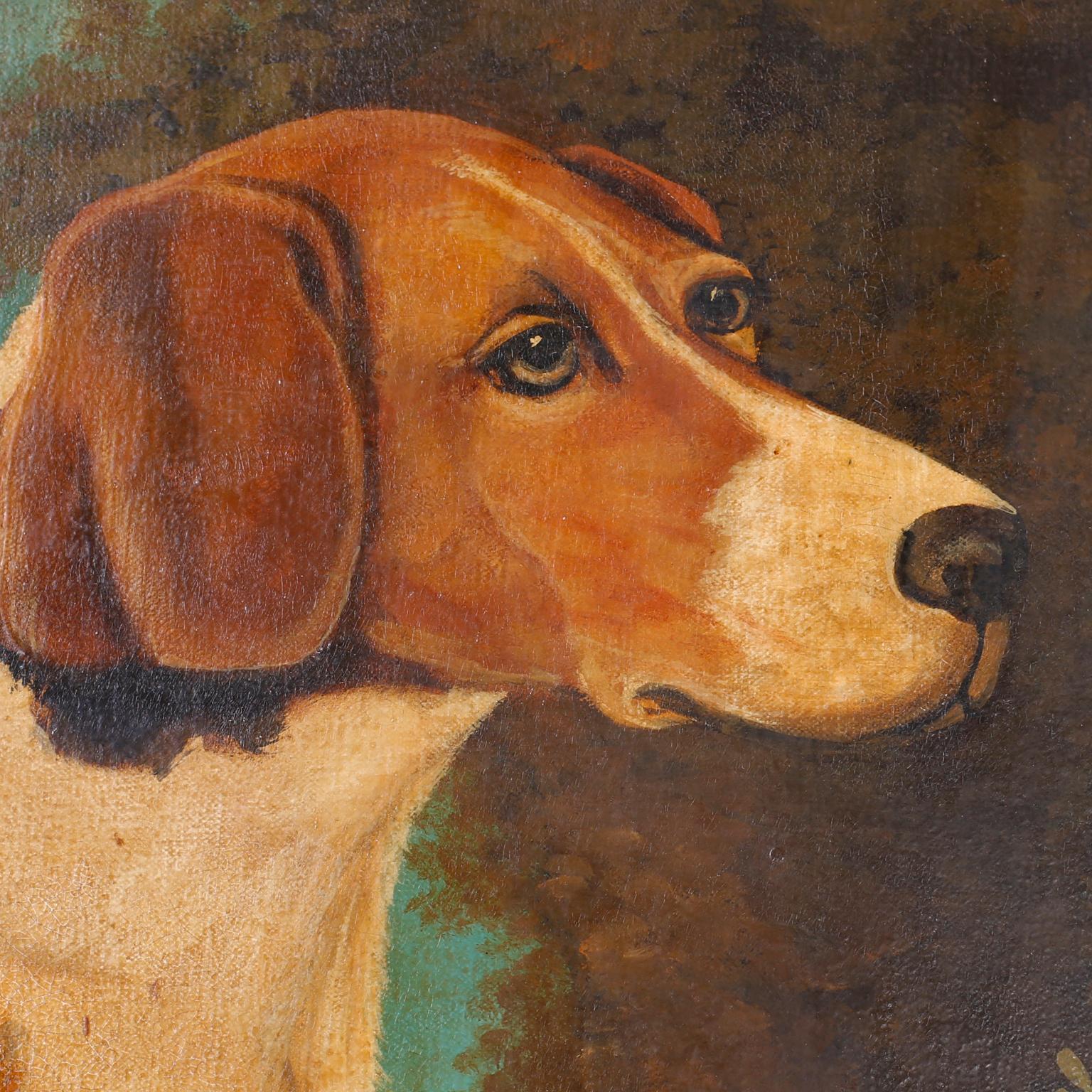 William Skilling Oil Painting of a Dog 2