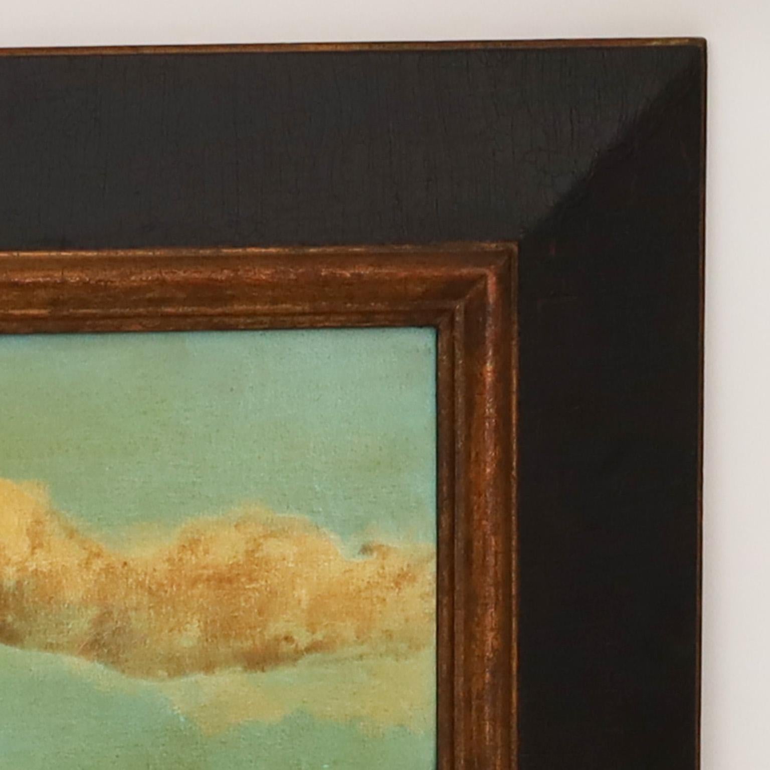 William Skilling Oil Painting on Canvas of a Cheetah In Good Condition In Palm Beach, FL