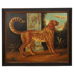 William Skilling Oil Painting on Canvas of a Cheetah