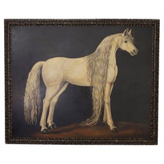William Skilling peinture sur toile d'un cheval