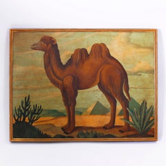 Oil Painting on Canvas of a Camel by William Skilling