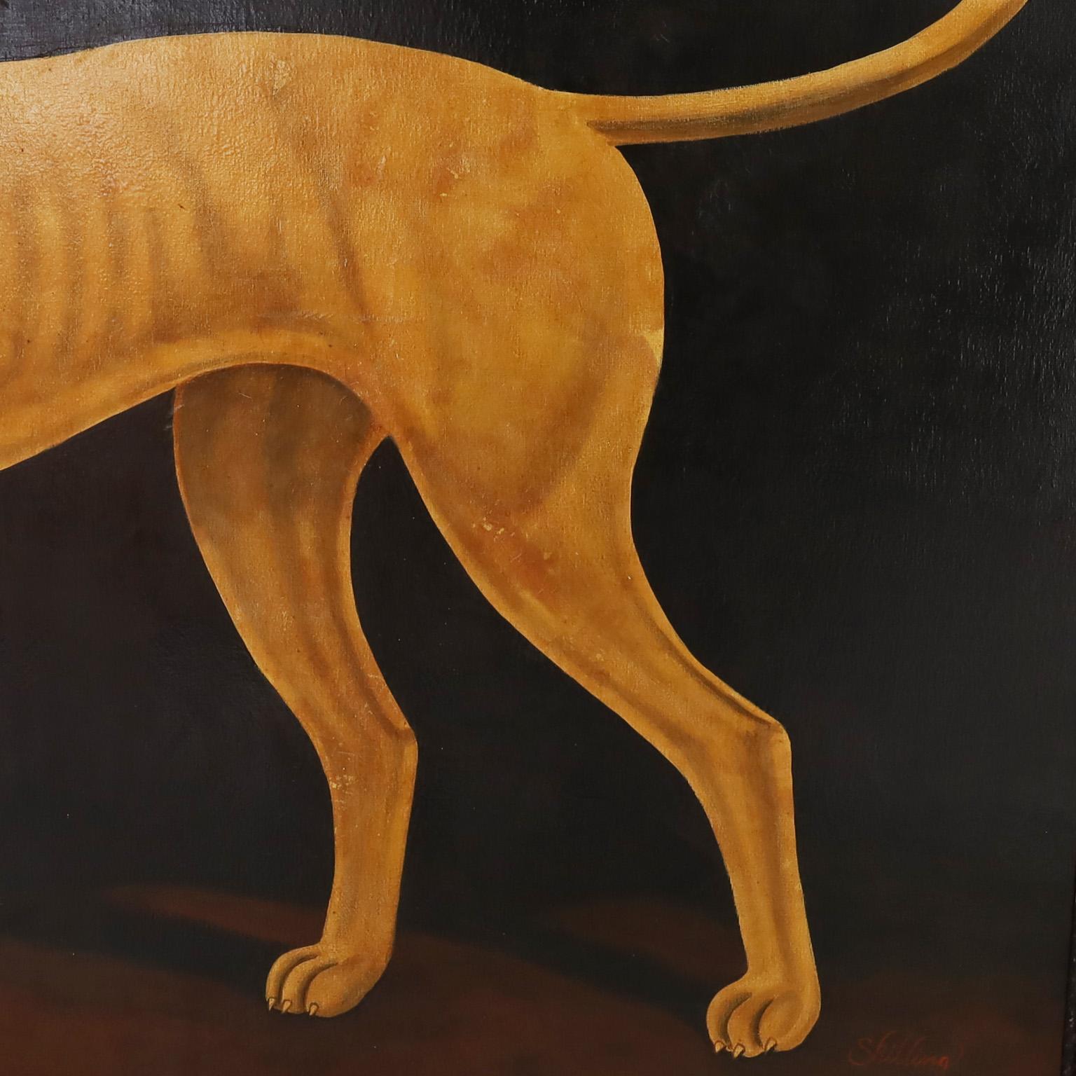 Ölgemälde auf Leinwand eines Hundes von William Skilling im Angebot 5