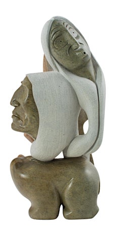 Used "Eagle, Chief, Bear, Wind, " original Native American sculpture by William Skye