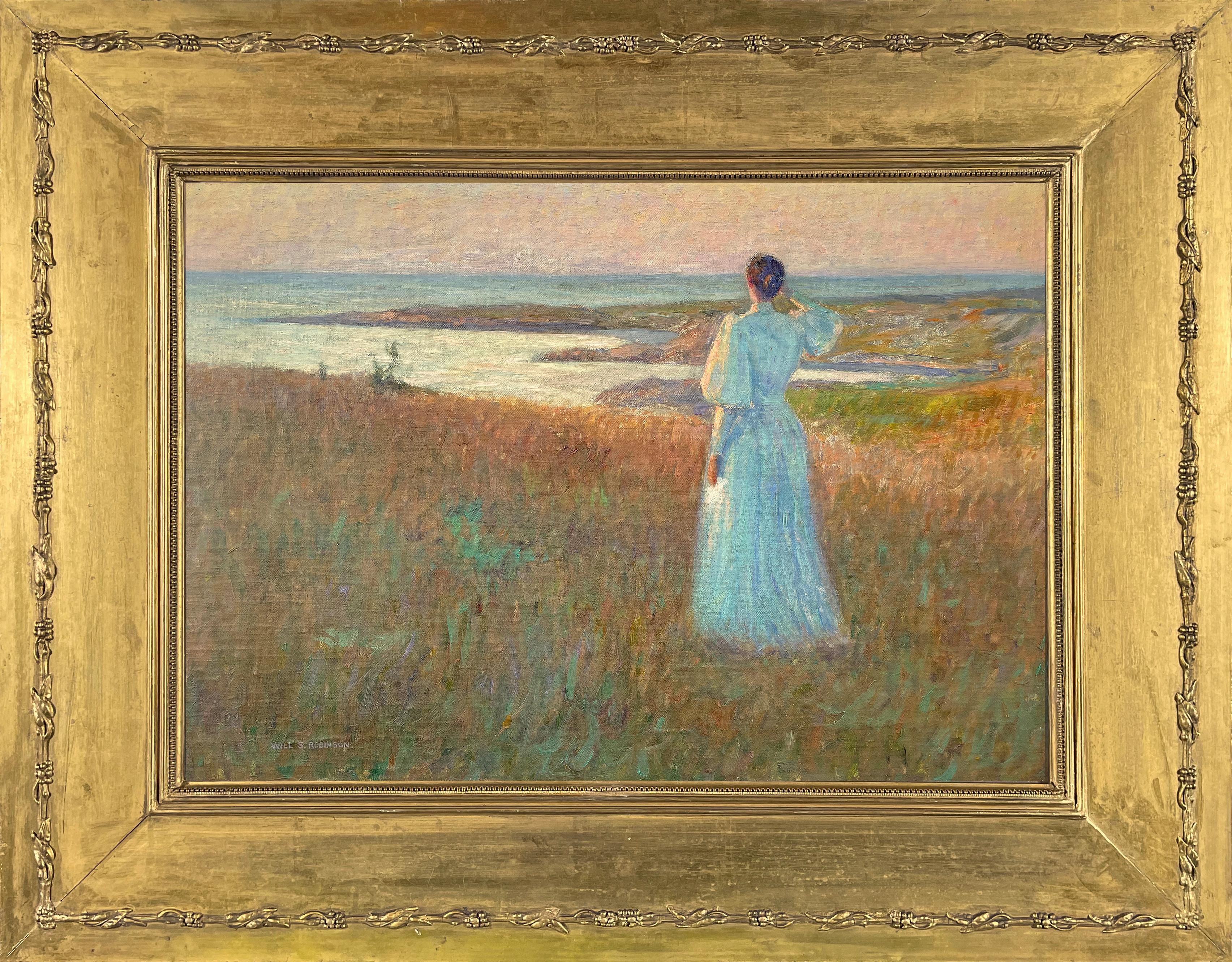 In attesa - Painting di William Smith Robinson (1861 - 1945)