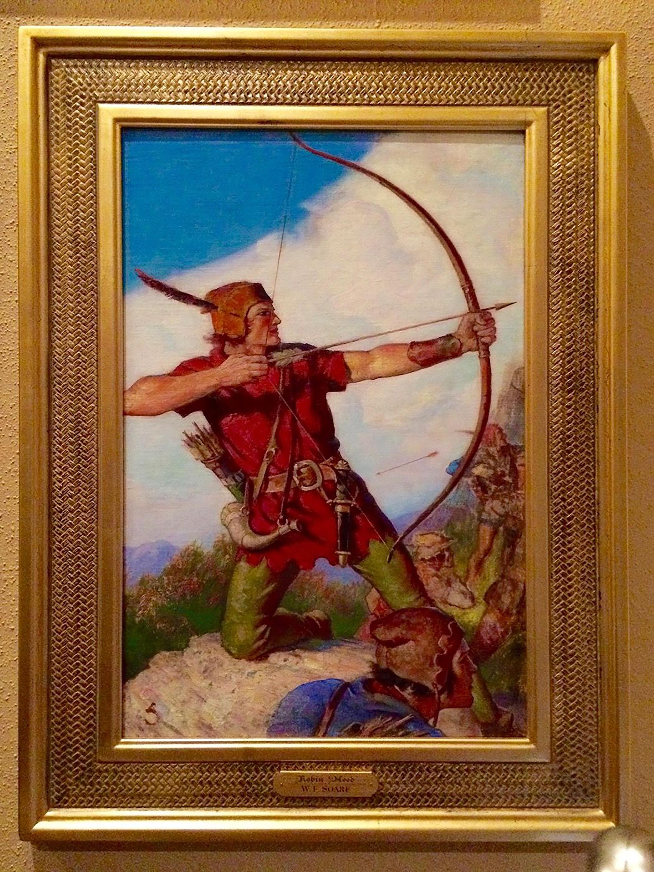Robin Hood mit Kapuze – Painting von William Soare