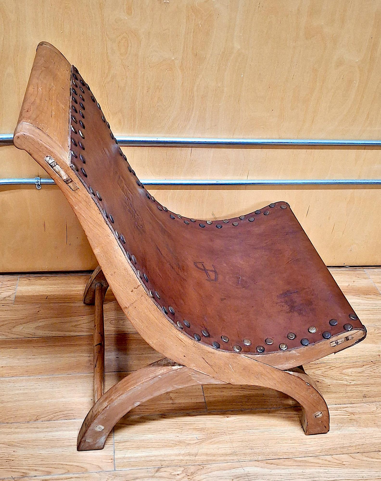 William Spratling 1940er Jahre Mexikanischer Butaque Stuhl (Handgefertigt) im Angebot