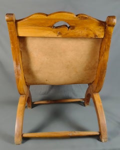 William Spratling 1940s Taxco Sabino Wood And Leather Miguelito Butaque Chair