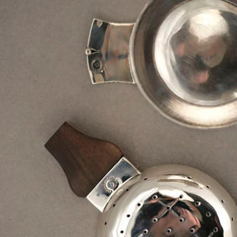 William Spratling 980 Silver Tea Strainer on Stand at 1stDibs