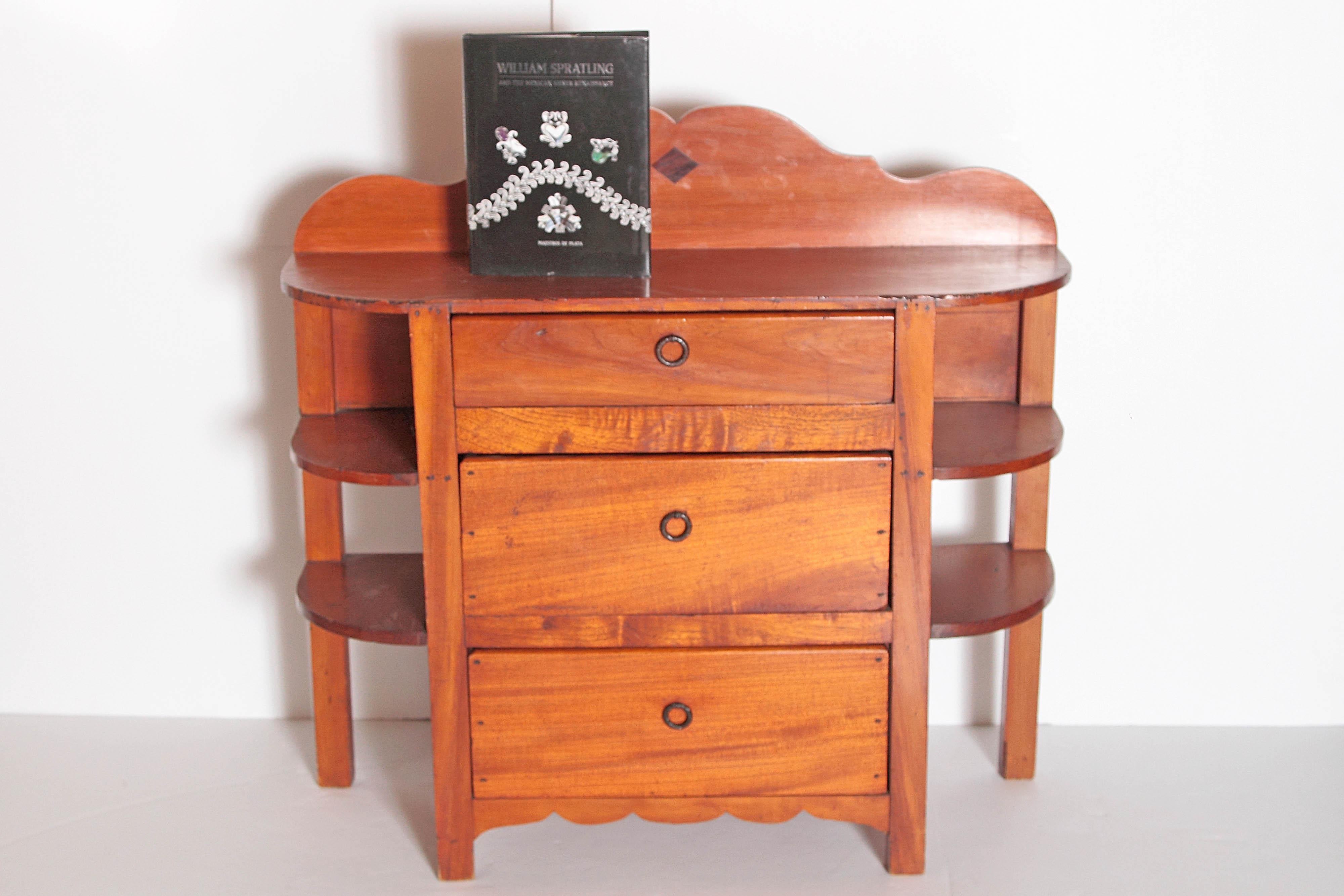 Mexican William Spratling Chest with Side Shelves