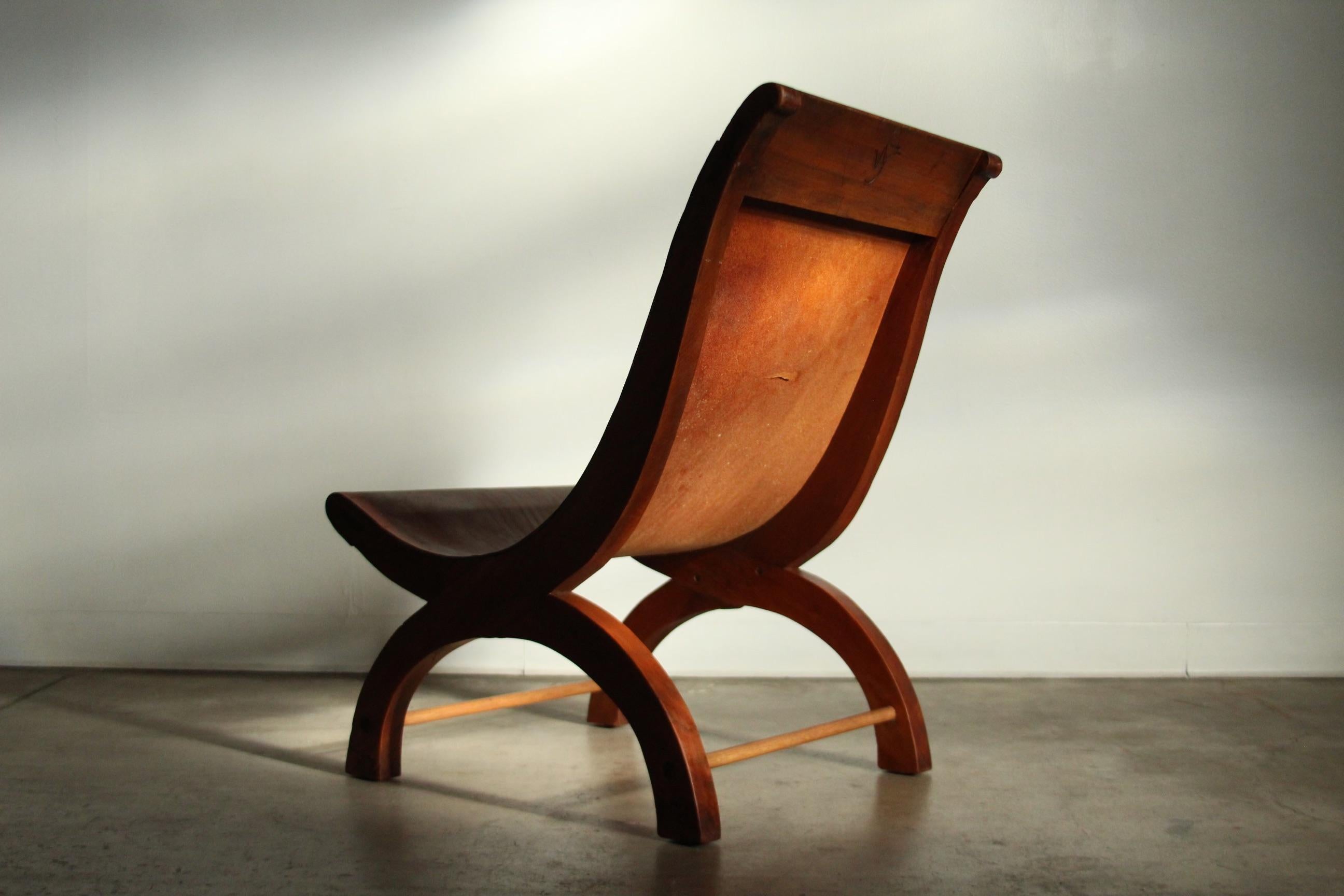 William Spratling Mexican Butaque Chair, Signed, 1940s 4