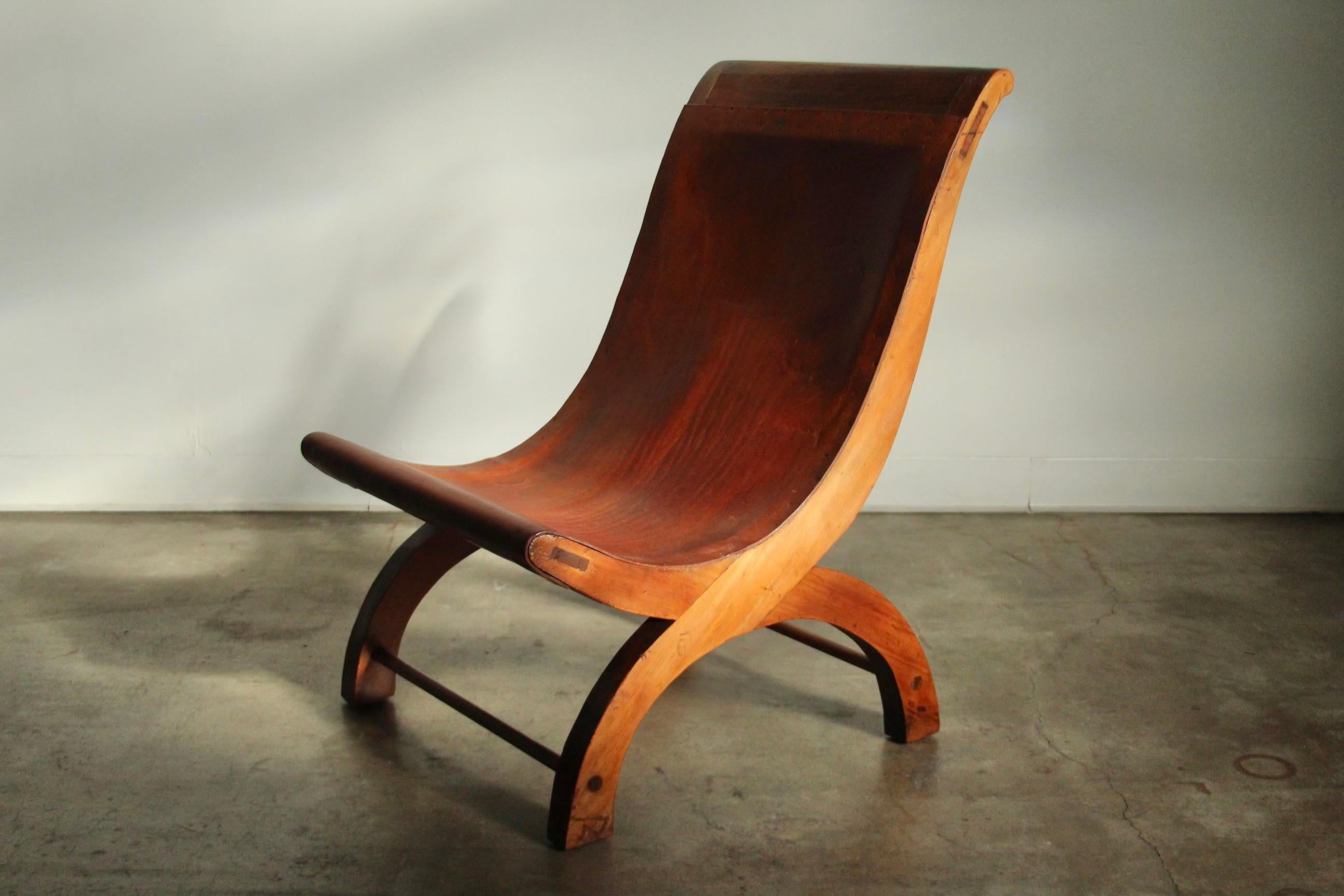 William Spratling Mexican Butaque Chair, Signed, 1940s 5