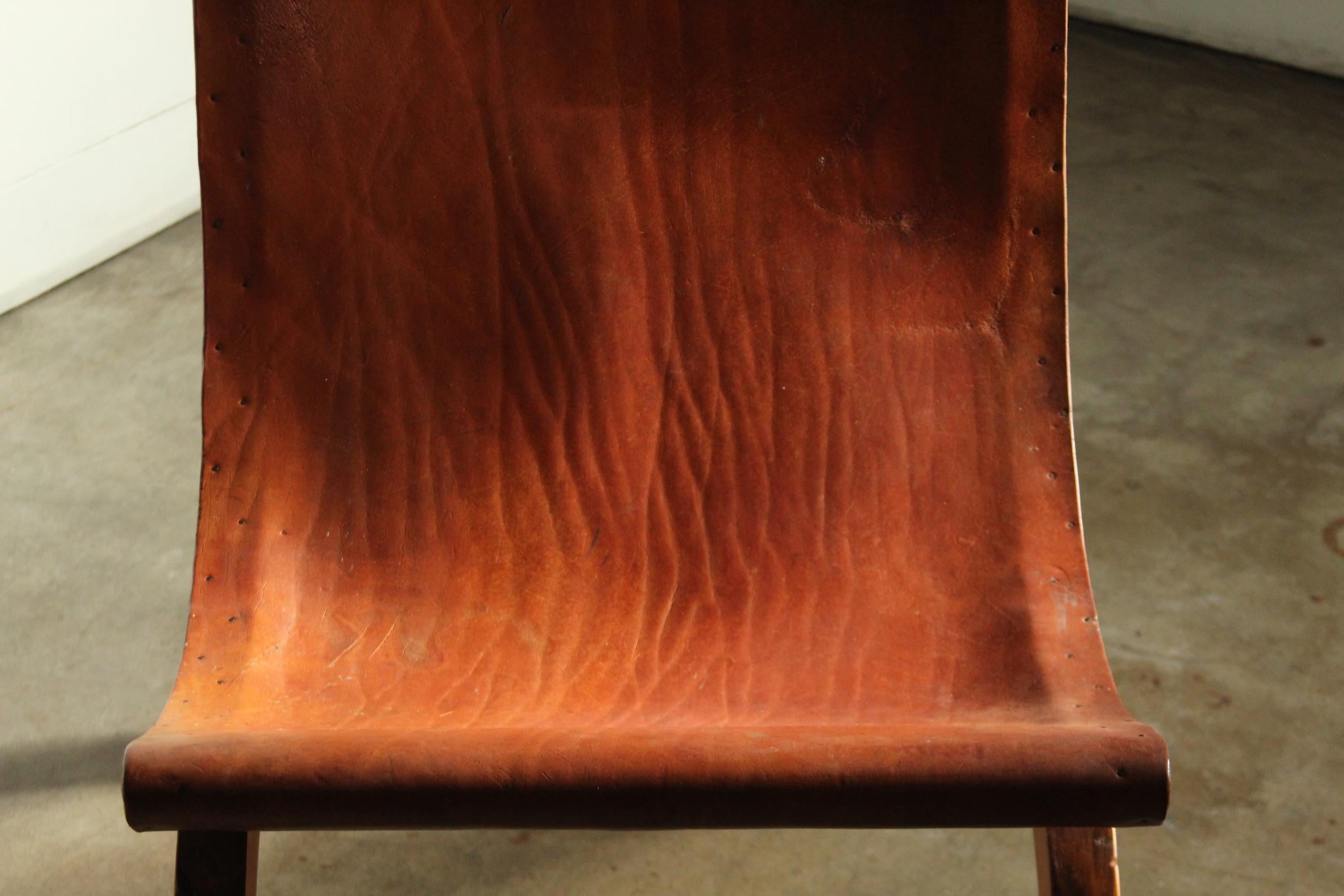 William Spratling Mexican Butaque Chair, Signed, 1940s In Good Condition In Coronado, CA