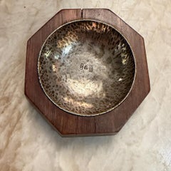 William Spratling Octagonal Wood Silver Dish Mid-Century Mexican Modernism