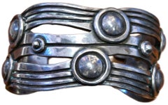 William Spratling River of Life Mexican Silver Cuff