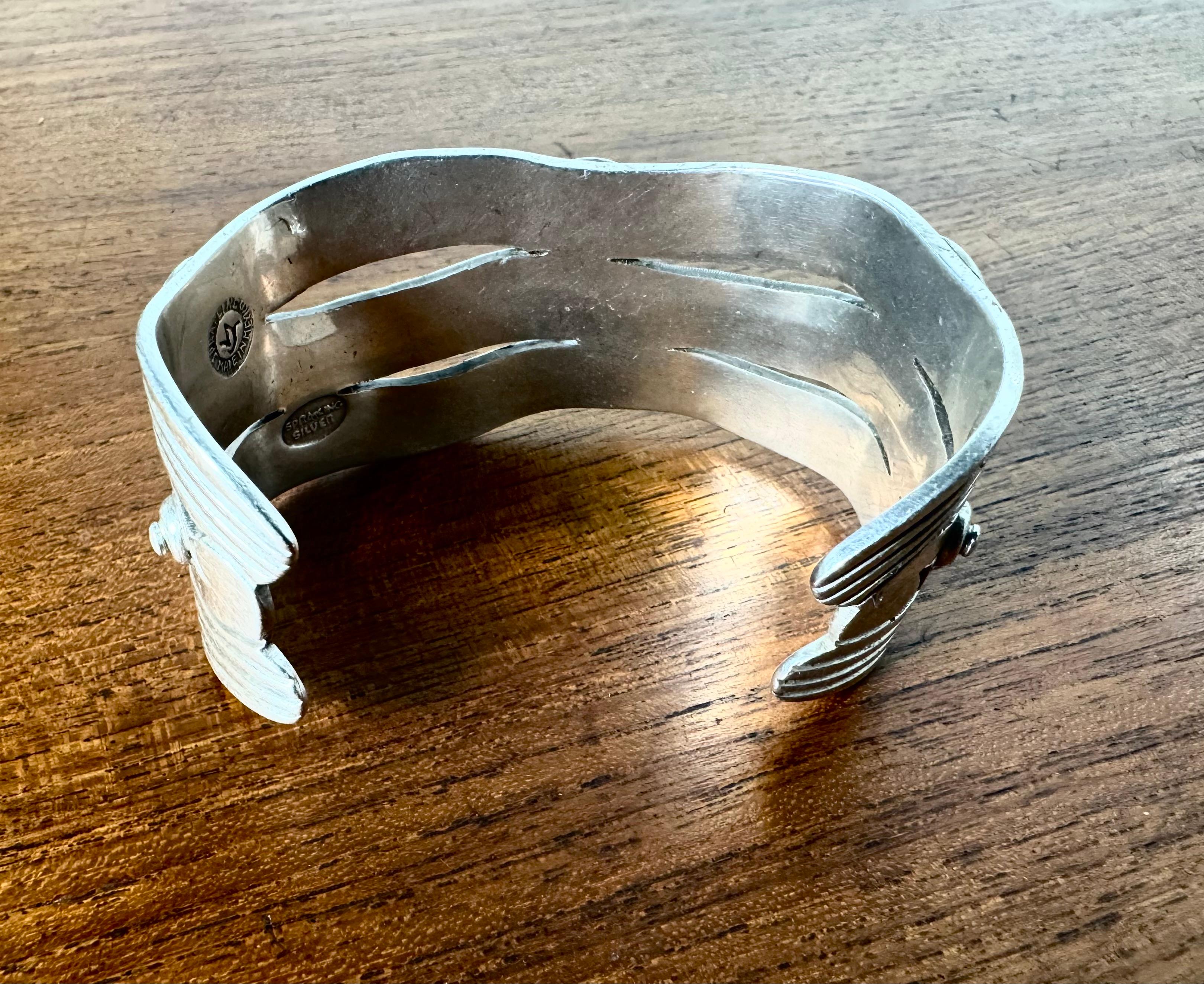 Messicano William Spratling River of Life, bracciale in argento messicano. peso 96g in vendita