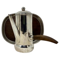 Vassoio da caffè/cioccolato e vassoio da portata in argento William Spratling